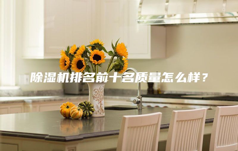 除濕機排名前十名質量怎么樣?