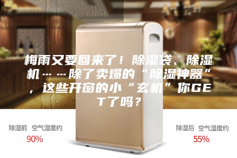 梅雨又要回來了！除濕袋、除濕機(jī)……除了賣爆的“除濕神器”，這些開窗的小“玄機(jī)”你GET了嗎？