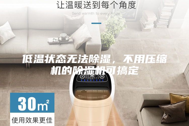 低溫狀態無法除濕，不用壓縮機的除濕機可搞定